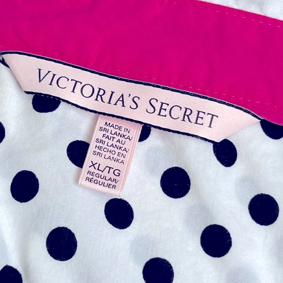 Victoria Secret Polka Dot PJ Button Down Shirt Size XL - Picture 4 of 4